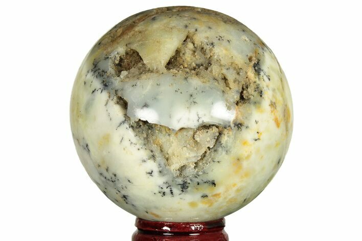 Polished Dendritic Agate Sphere - Madagascar #218905